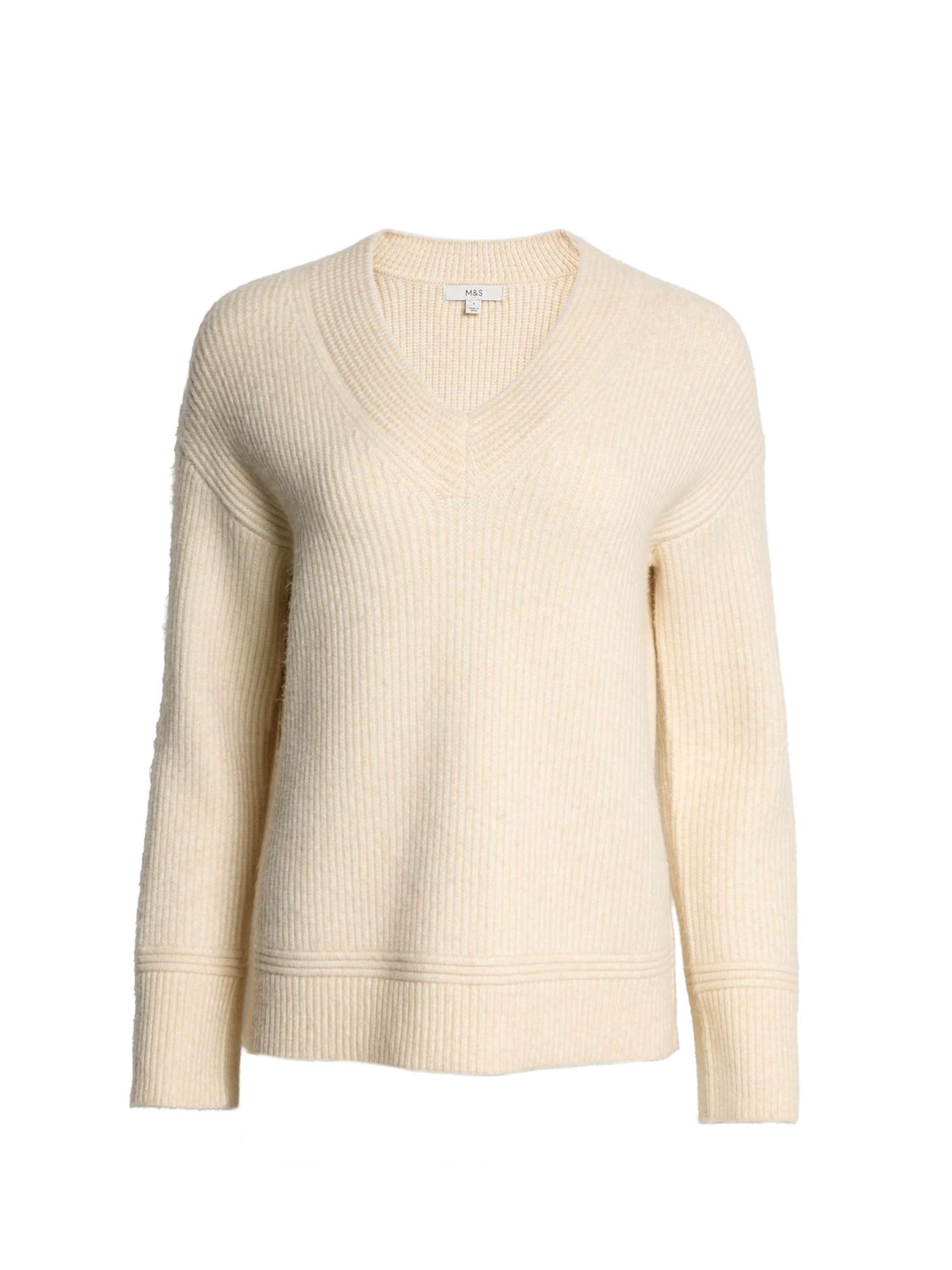 Marks & Spencer Sweater in Beige: front