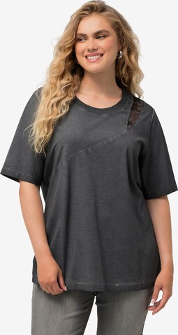 T-shirt Ulla Popken en gris : devant