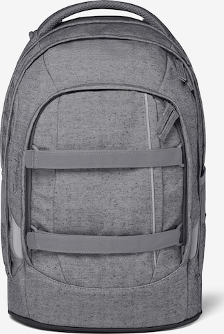 Satch Backpack in Grey: front