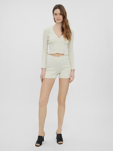 VERO MODA Skinny Pants 'Fibly' in Beige