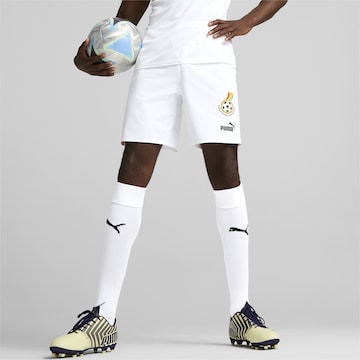 PUMA Regular Sportbroek 'Ghana 22/23' in Wit: voorkant