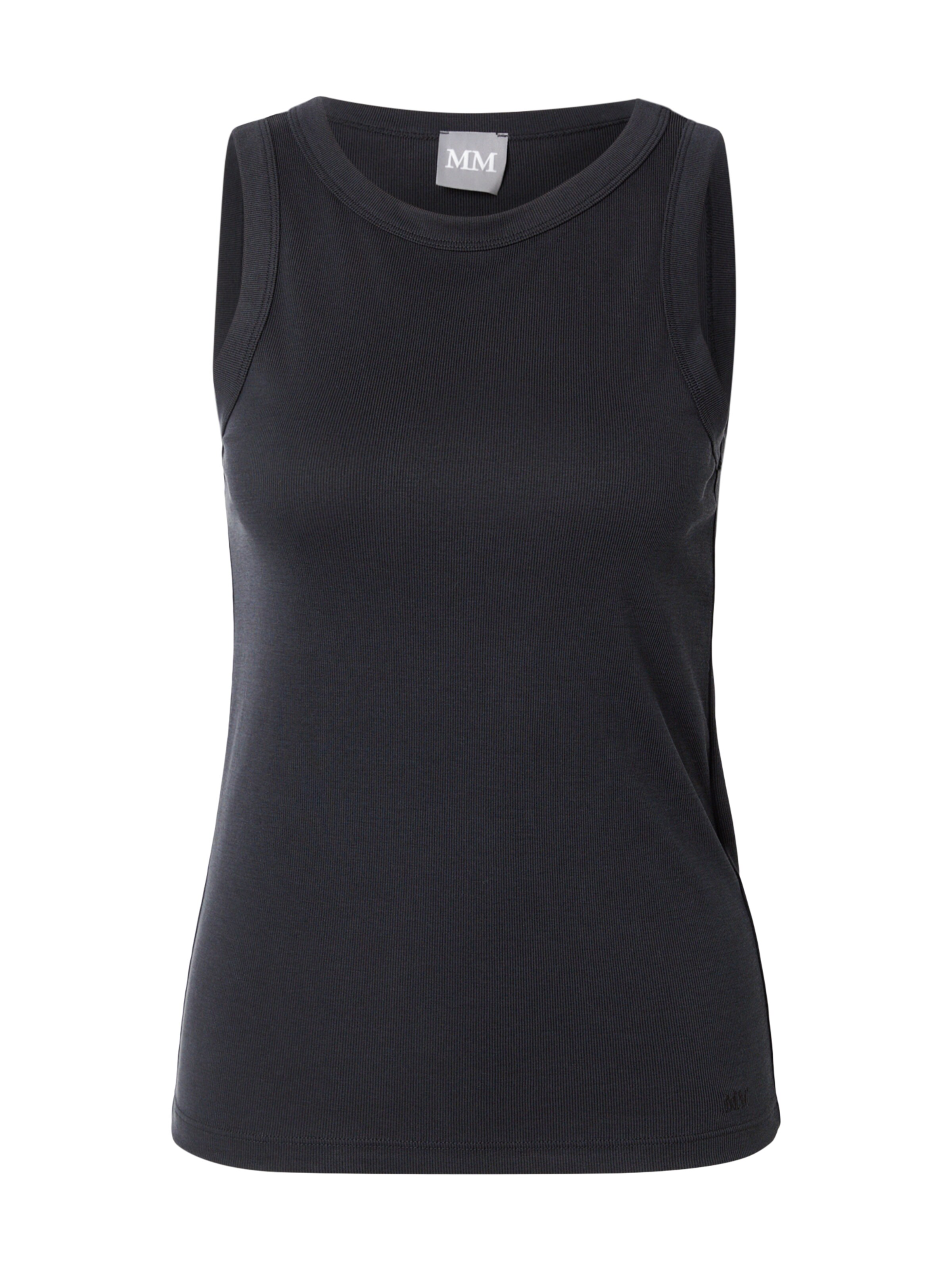 MM by Max Mara Top 'SETA' in Zwart: voorkant
