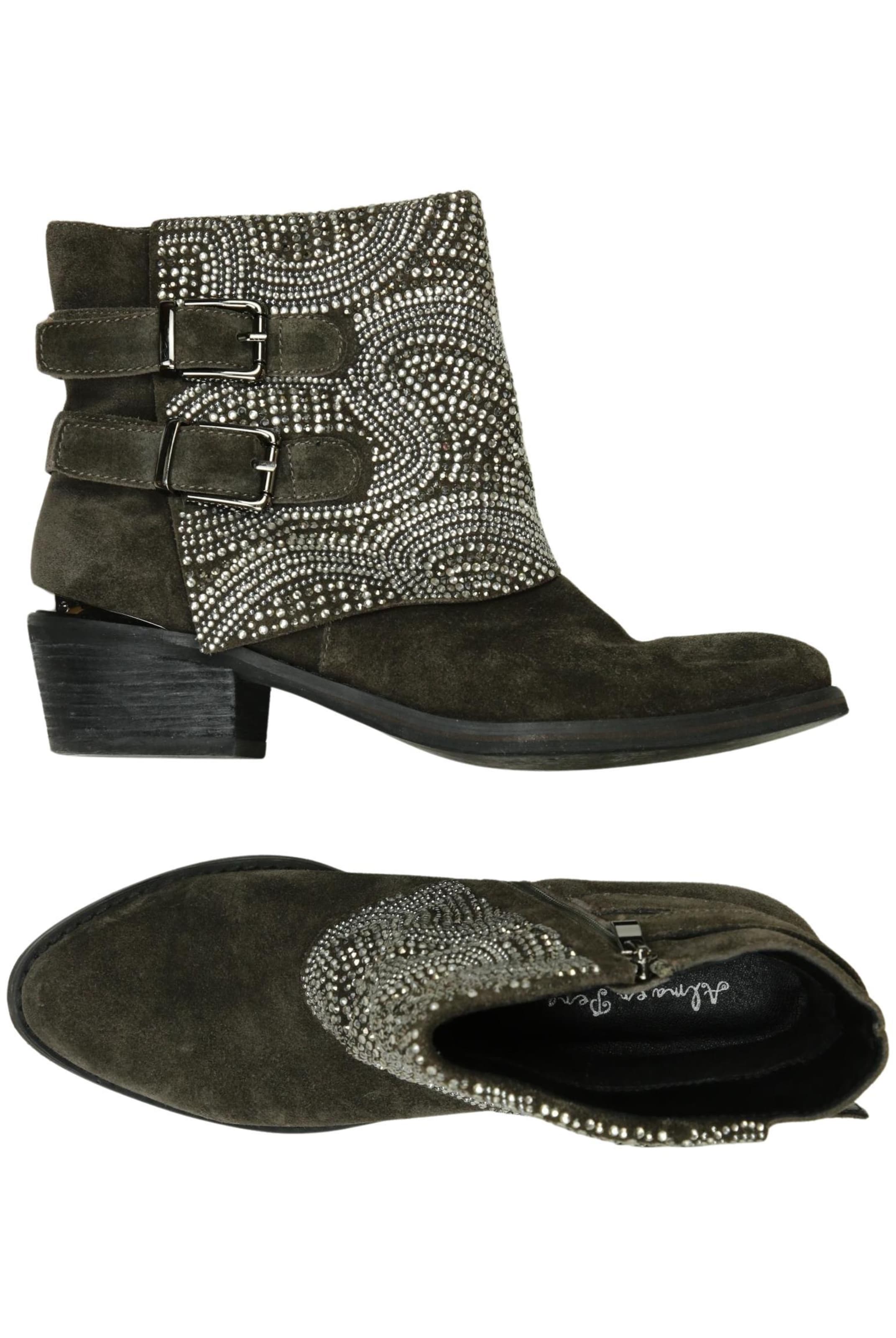 Alma En Pena Dress Boots in 39 in Green: front