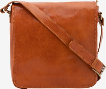 Borsa a tracolla 'Borsa a tracolla uomo vera pelle con chiusura magnetica - Made in Italy' di I Fratelli in beige: frontale