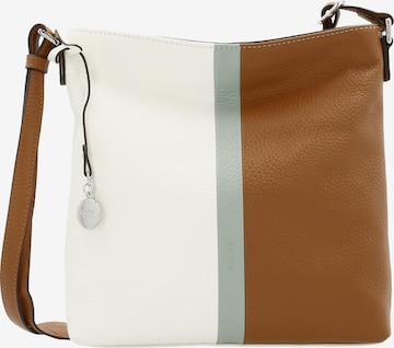 Picard Schultertasche 'Stripes' in Weiß: Vorderseite