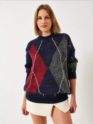 Pull-over 'Pullover' Bianco Lucci en bleu