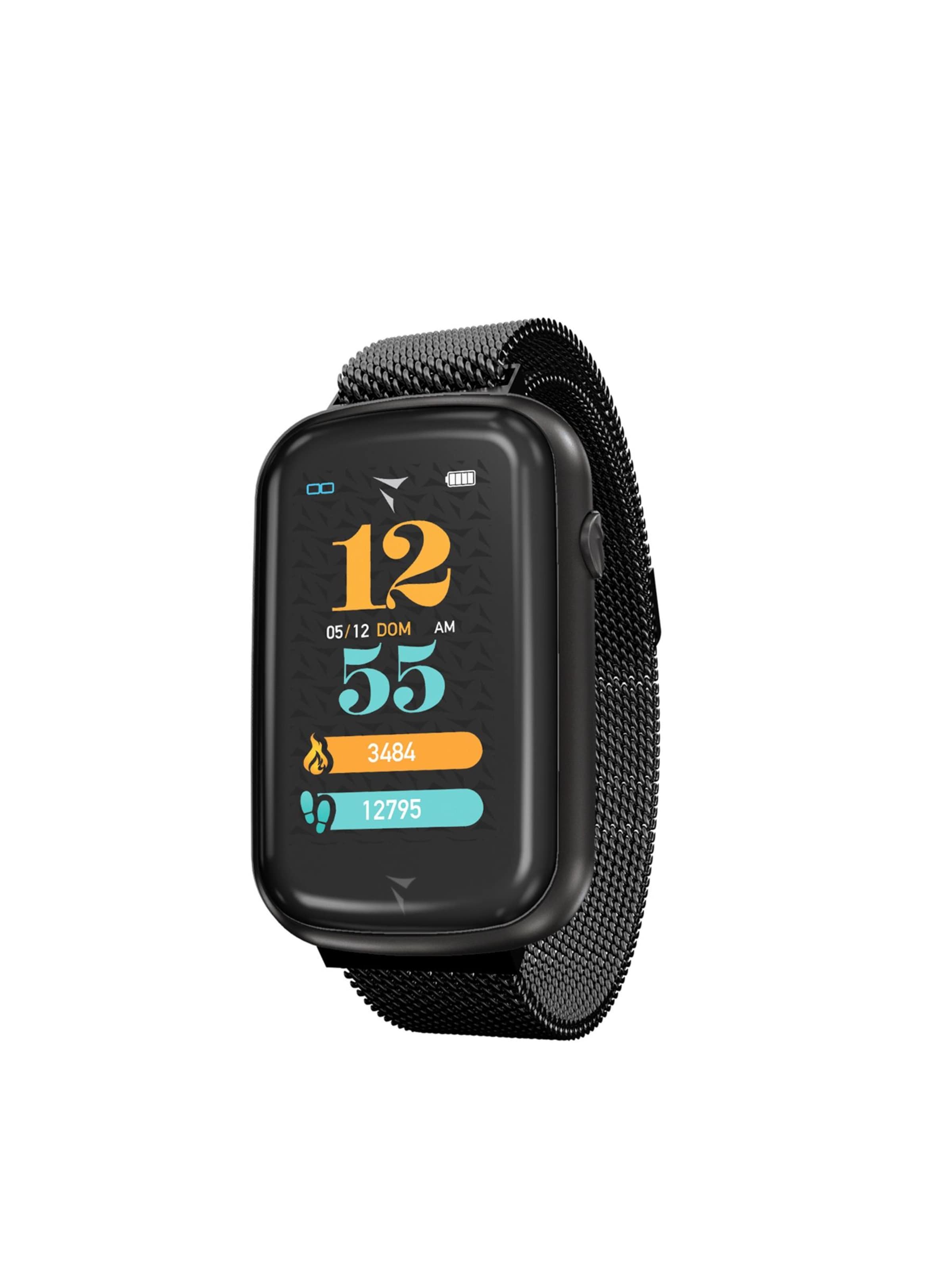 Techmade Digital Watch 'Schwarz One Size' in Black: front