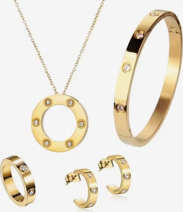 ROUGEMONT Jewellery Schmuckset 'Damen Schmuckset Monte Carlo' in Gold: Vorderseite