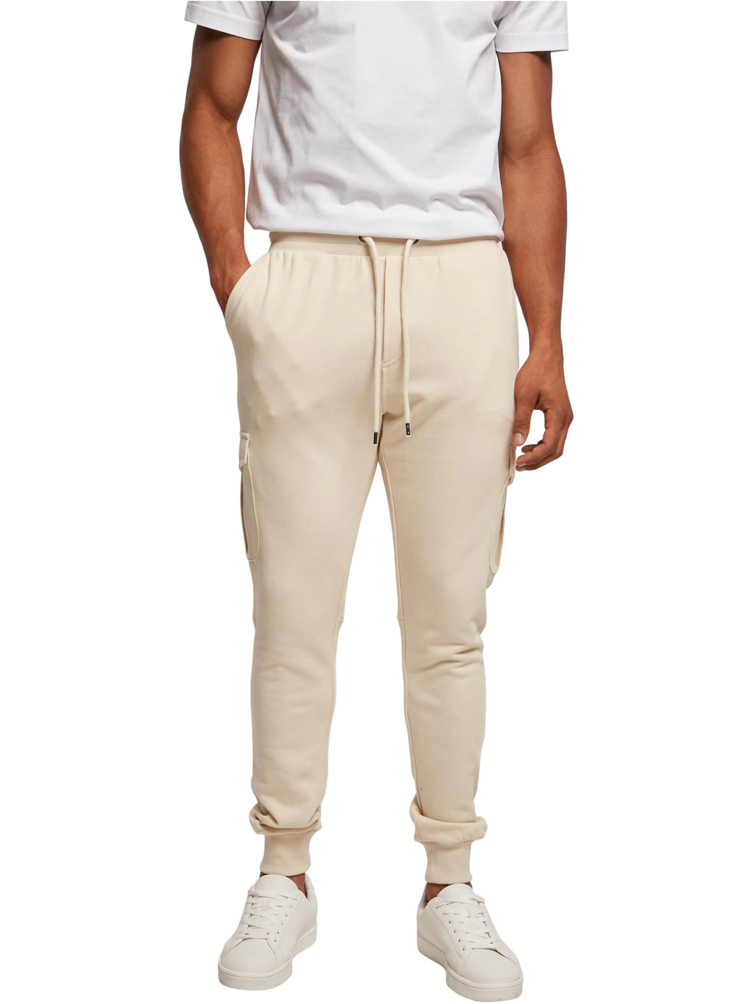 Tapered Pantaloni cargo di Urban Classics in beige: frontale