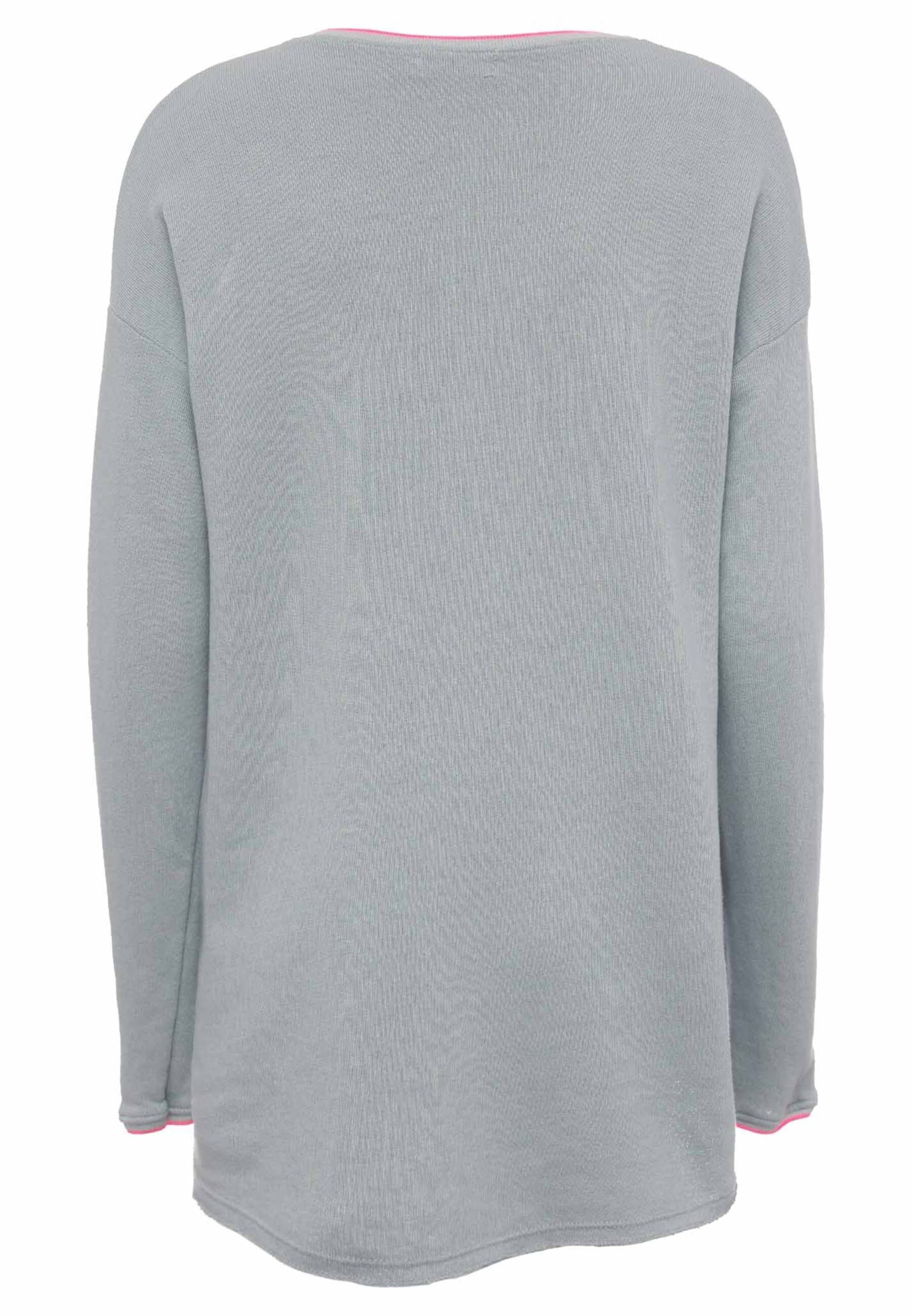 Sweat-shirt Zwillingsherz en gris : derrière