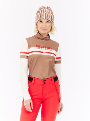 PROTEST Athletic Sweatshirt 'PRTCreate' in Brown