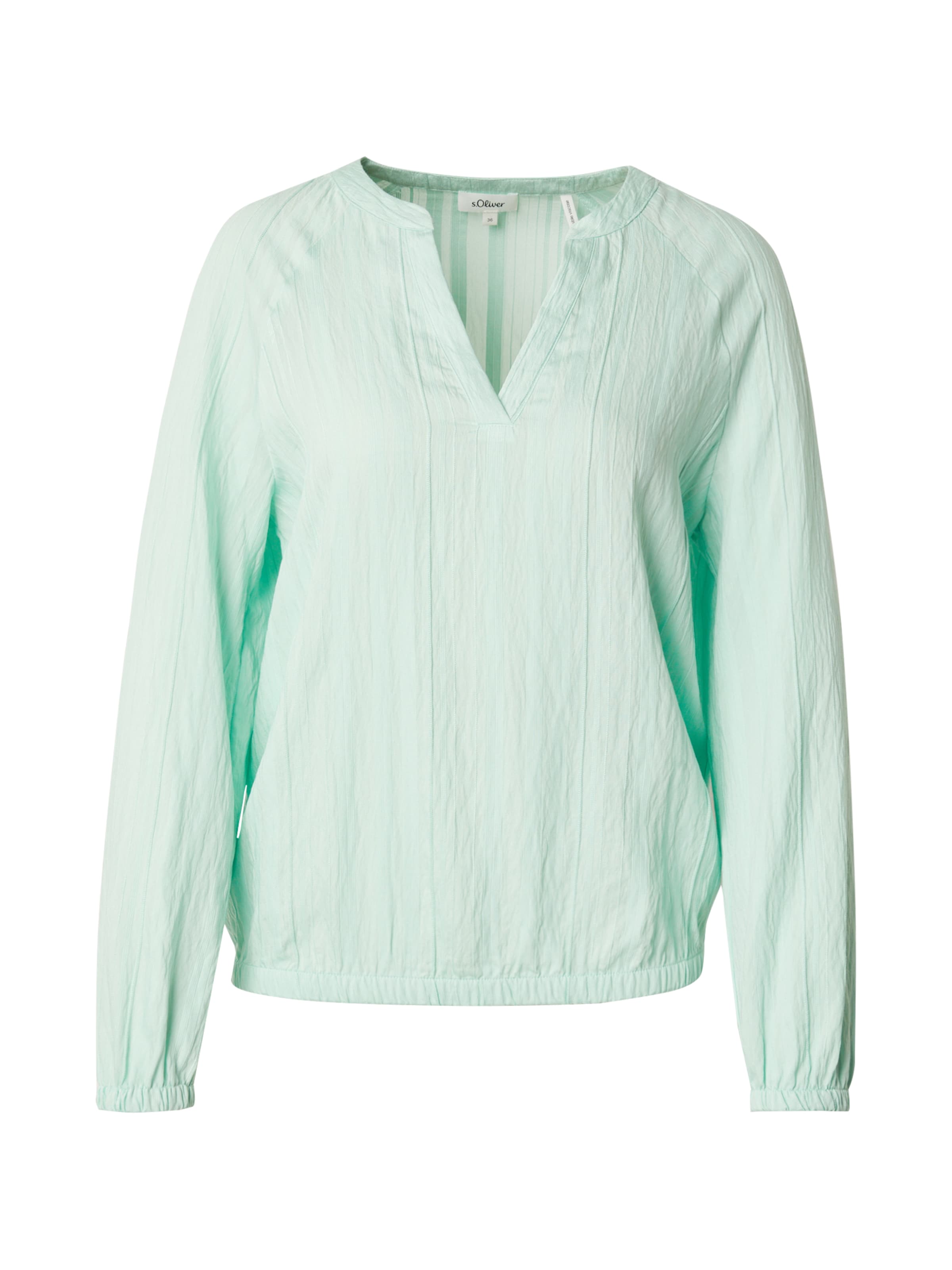 s.Oliver Blouse in Groen: voorkant