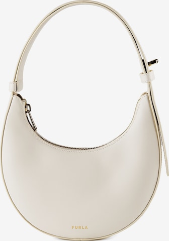 FURLA Schultertasche 'Delizia' in Weiß: Vorderseite