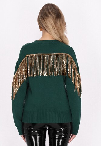 Pull-over faina en vert