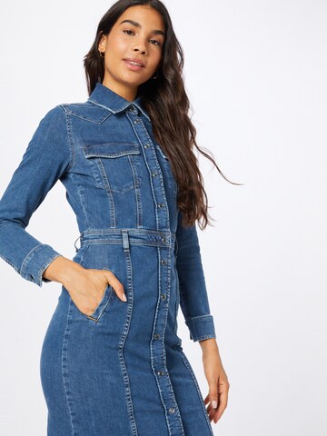 7 for all mankind - Vestido camisero en azul