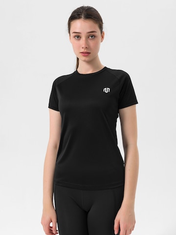 MOROTAI Performance Shirt 'Naka' in Black: front