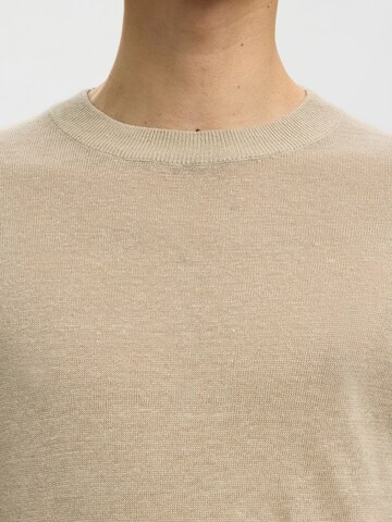 SELECTED - Jersey en beige