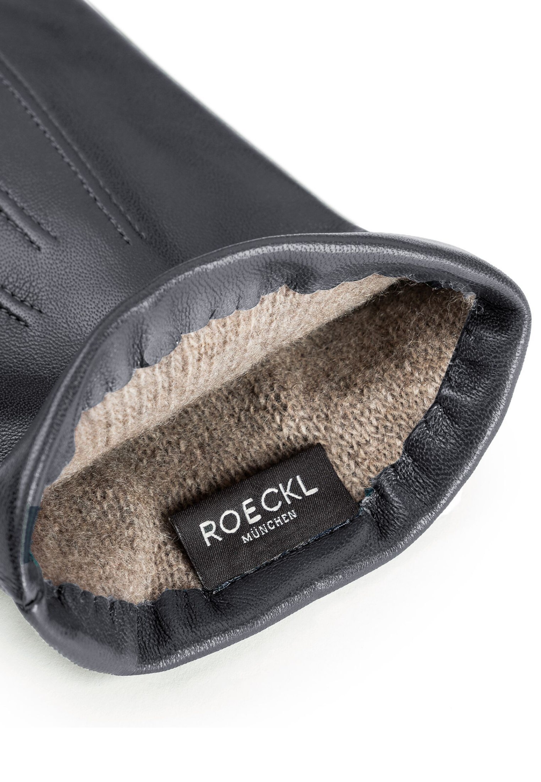 Roeckl Lederhandschuhe 'DOVER' in Grau