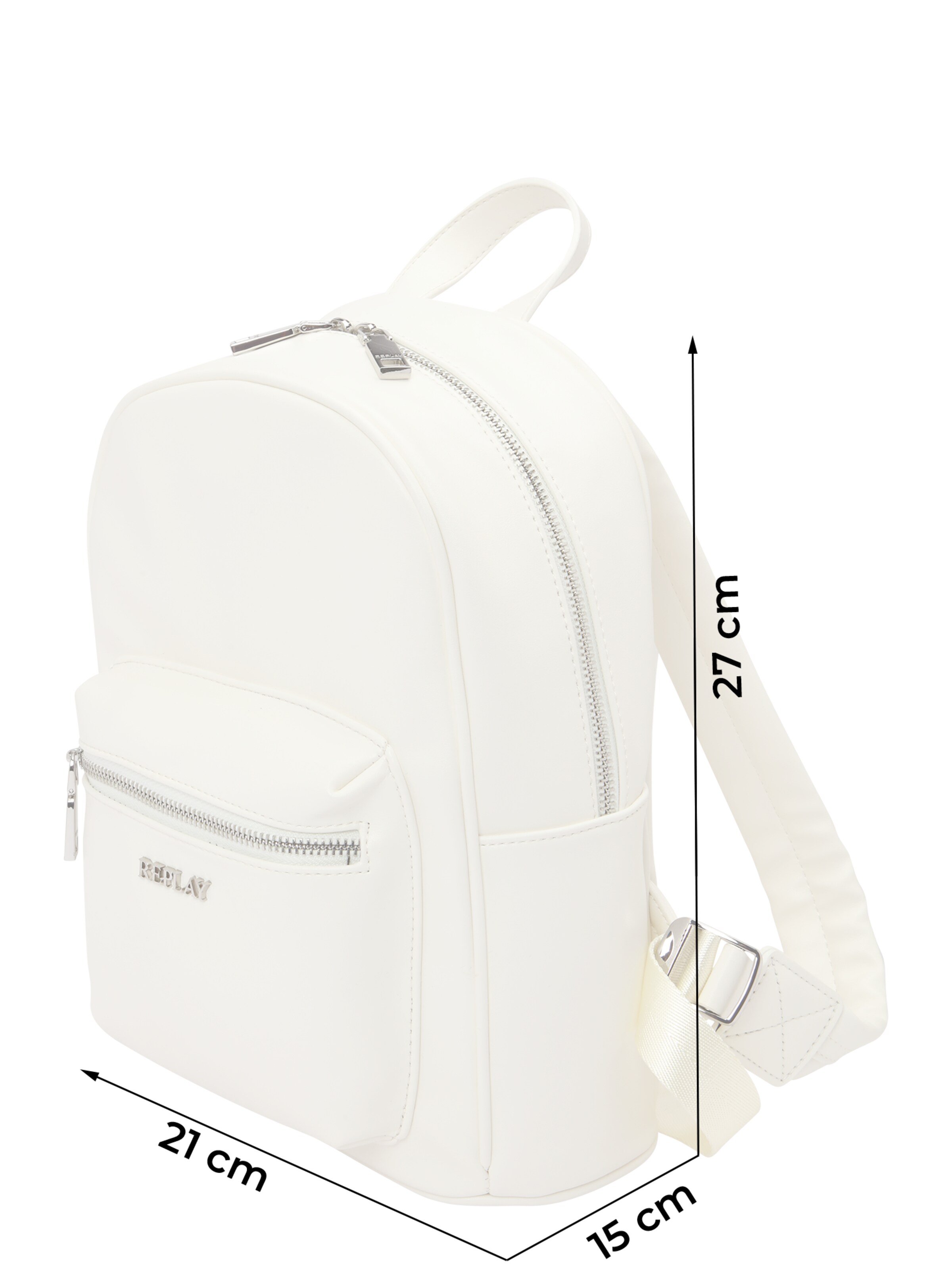 REPLAY Seljakott, värv valge