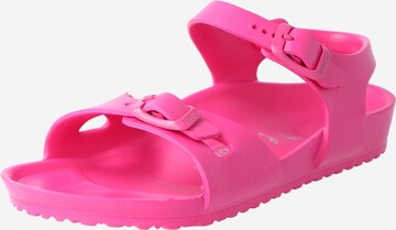 BIRKENSTOCK Sandals 'Rio' in Pink: front