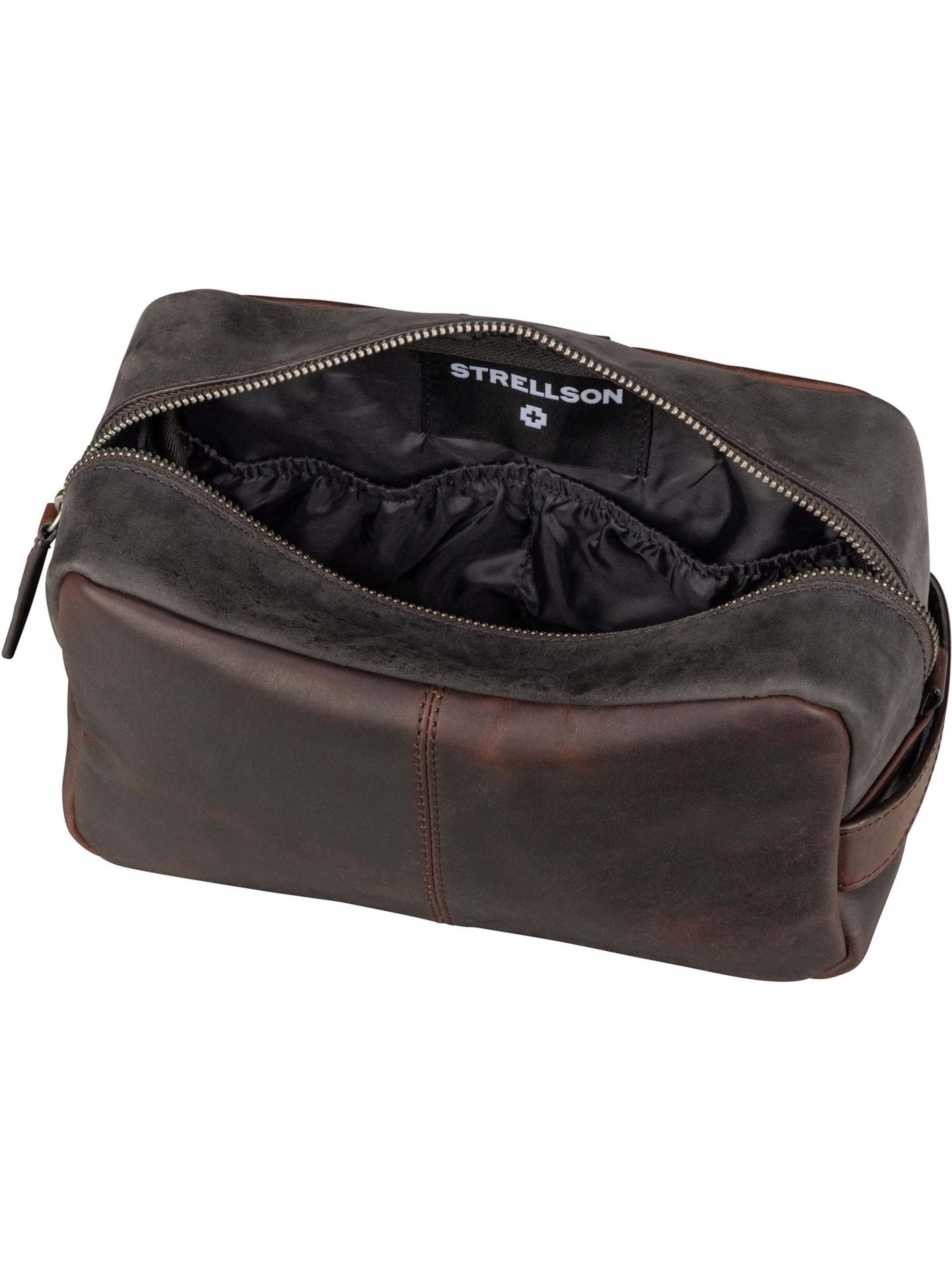 STRELLSON Toilettaske 'Brick Lane Dick' i brun