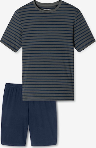 Pigiama lungo di SCHIESSER in blu: frontale