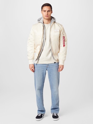 Giacca di mezza stagione di ALPHA INDUSTRIES in bianco