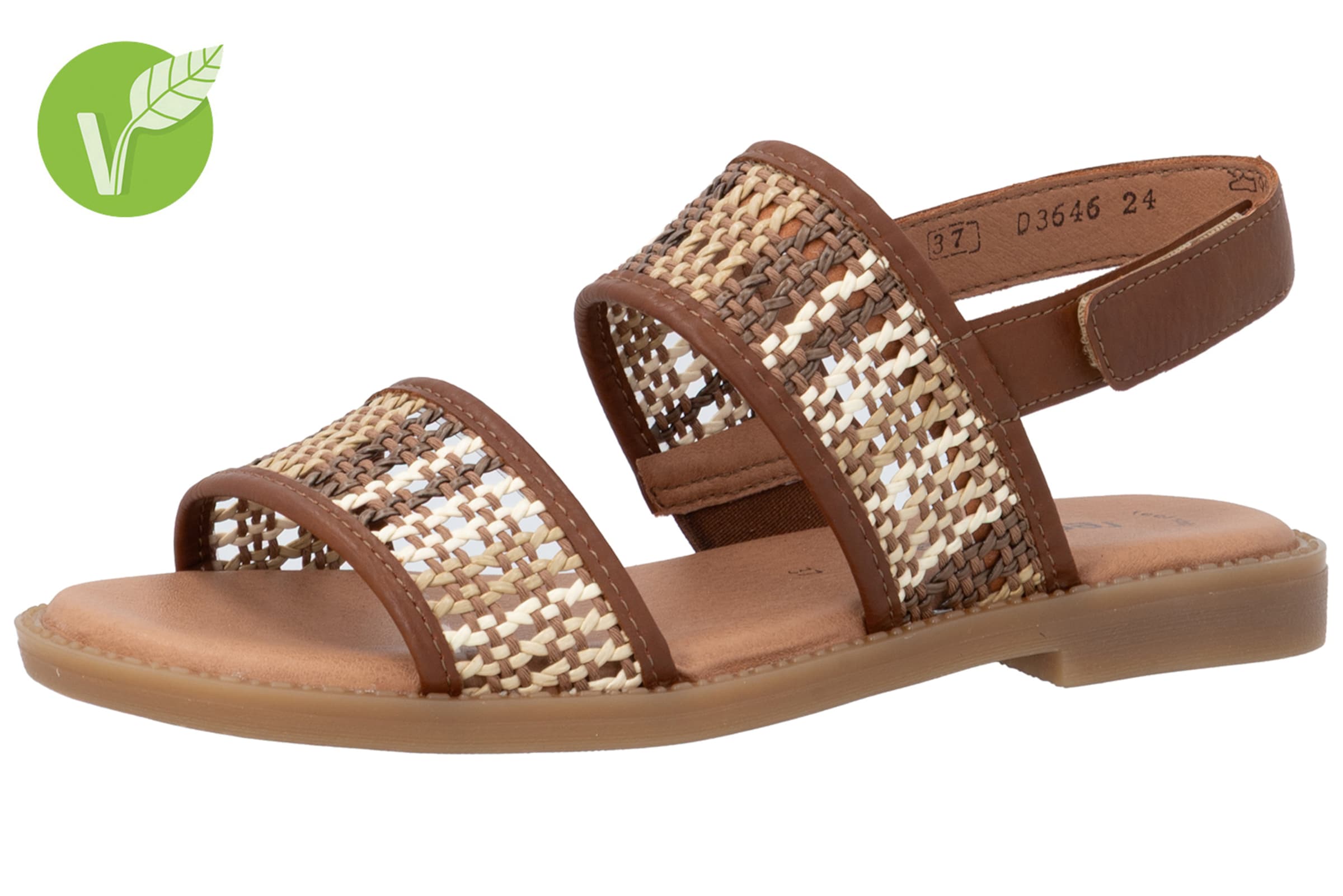 REMONTE Strap Sandals ' D3646 ' in Brown: front