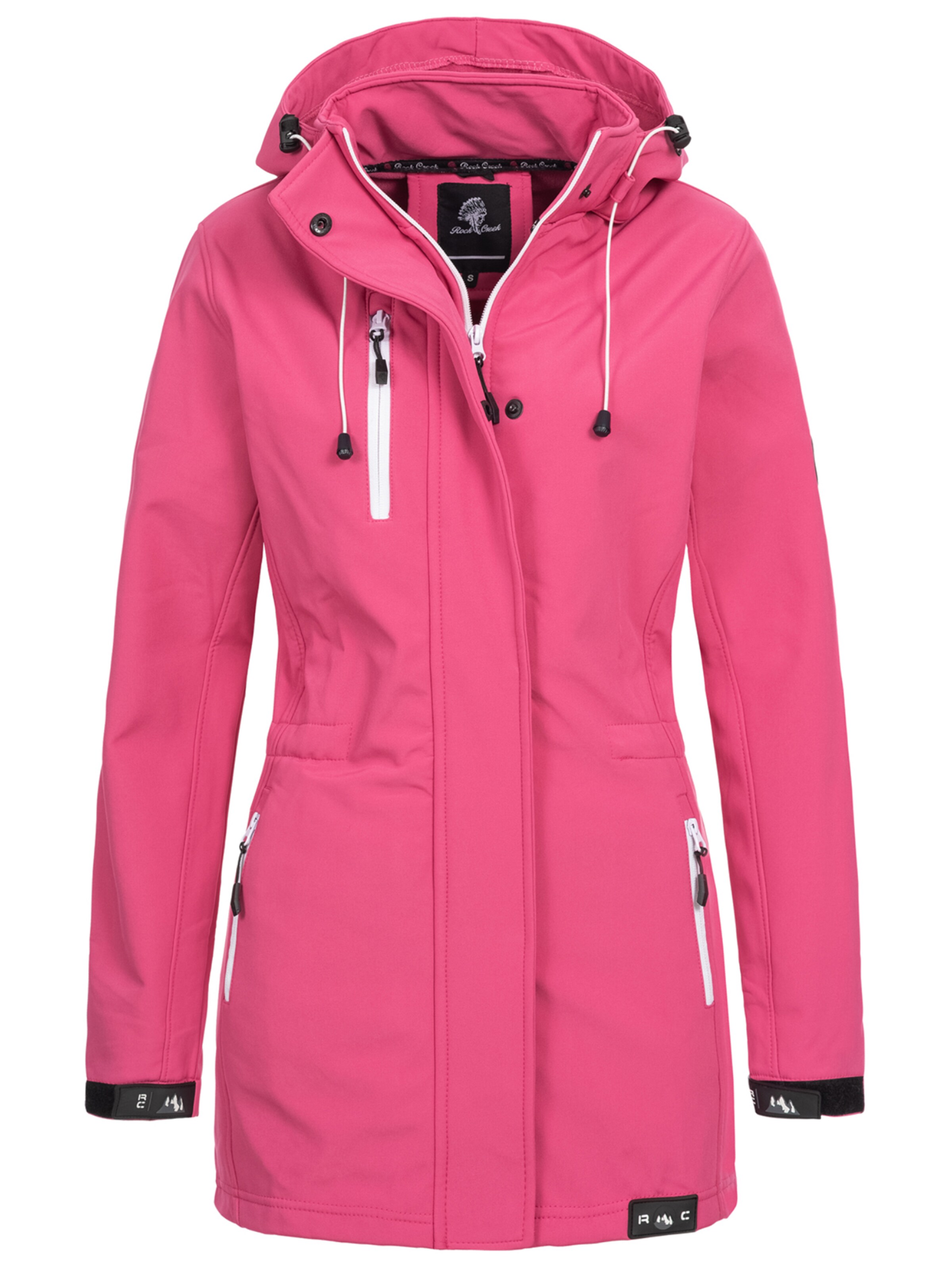 Rock Creek Outdoormantel in Pink: Vorderseite