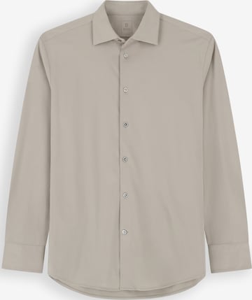 Coupe regular Chemise Boggi Milano en beige : devant