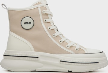 ES8 High-Top Sneakers '6622-1' in Beige: front