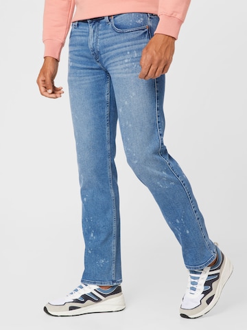 Regular Jeans de la HOLLISTER pe albastru: față