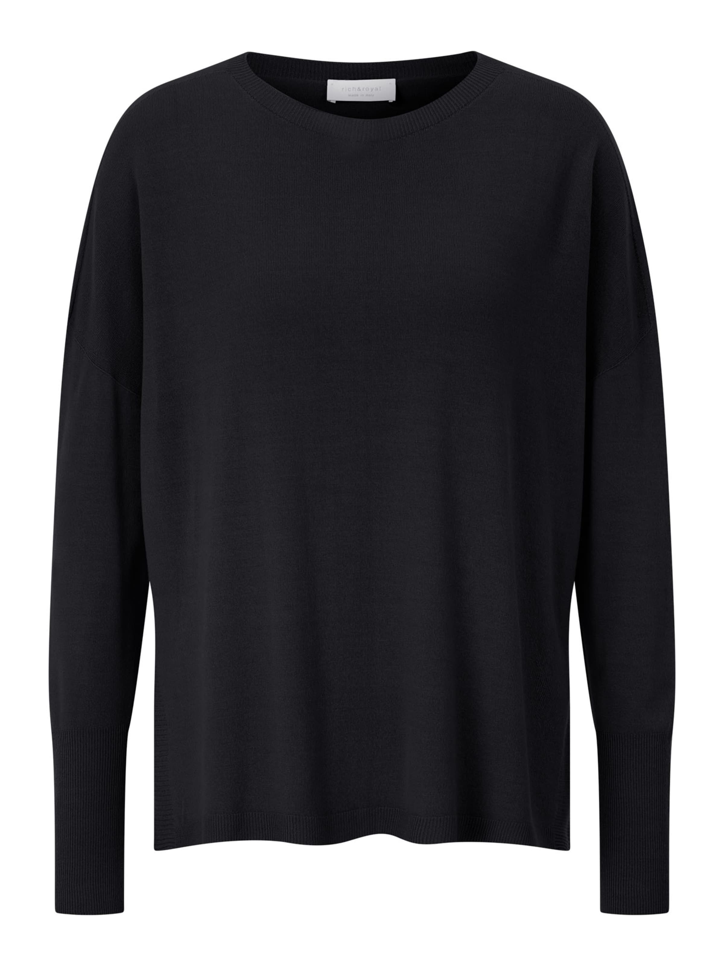 Rich & Royal Pullover in Schwarz: Vorderseite