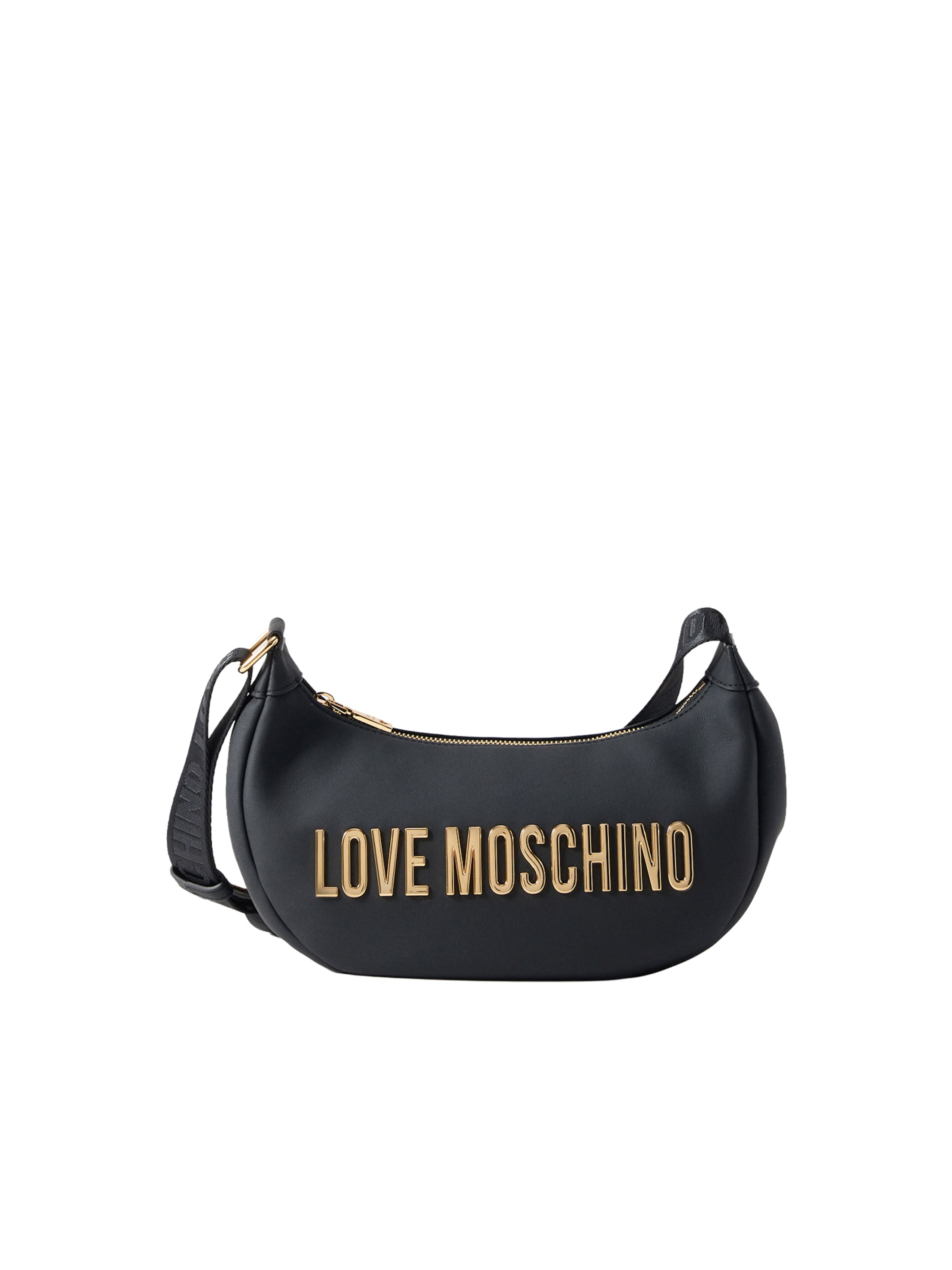 Love Moschino Axelremsväska i svart: framsida