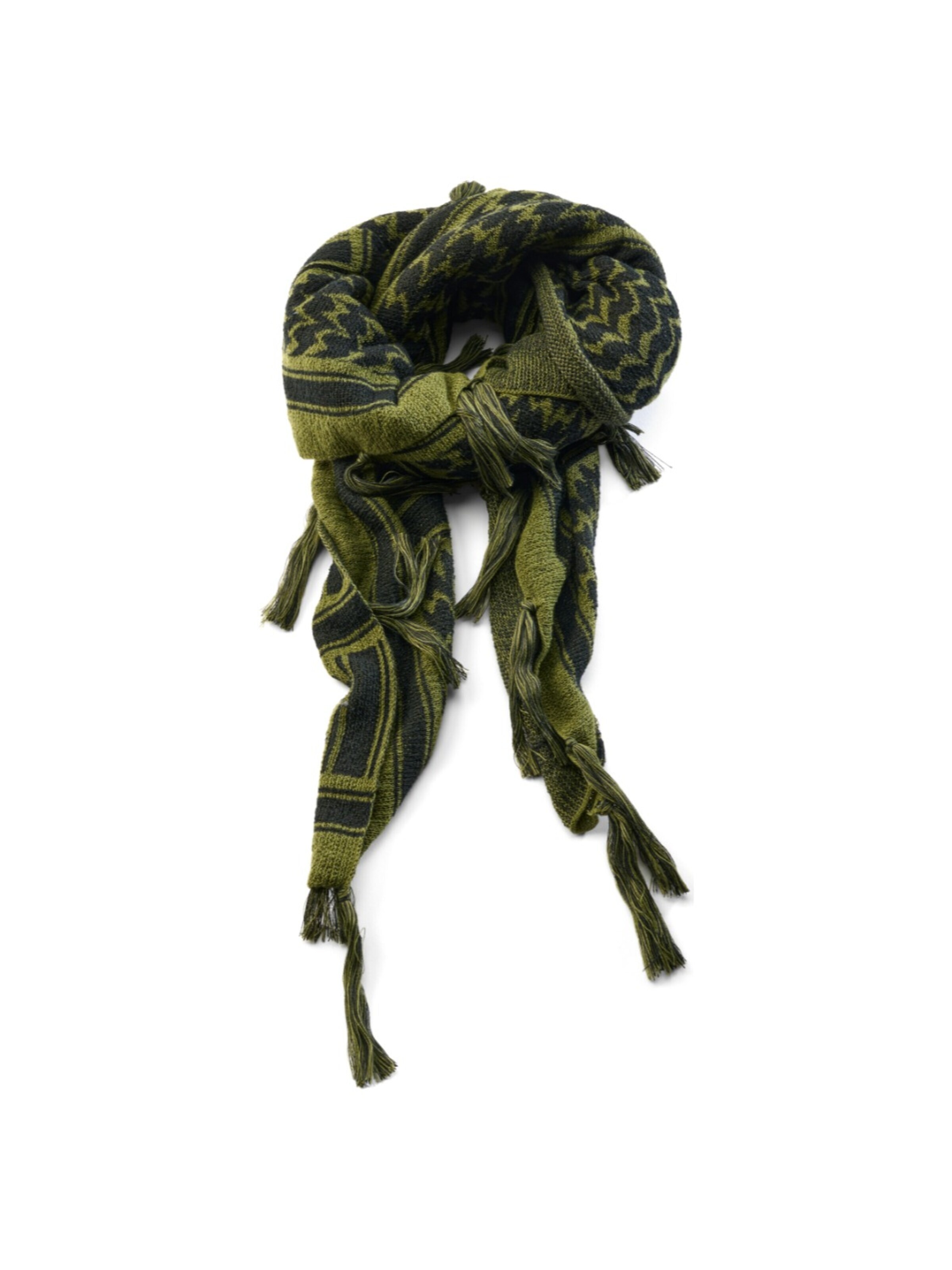 Lucleon Scarf 'Helix' in Green: front
