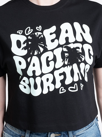 Ocean Pacific Μπλουζάκι 'Punta Mita' σε μαύρο