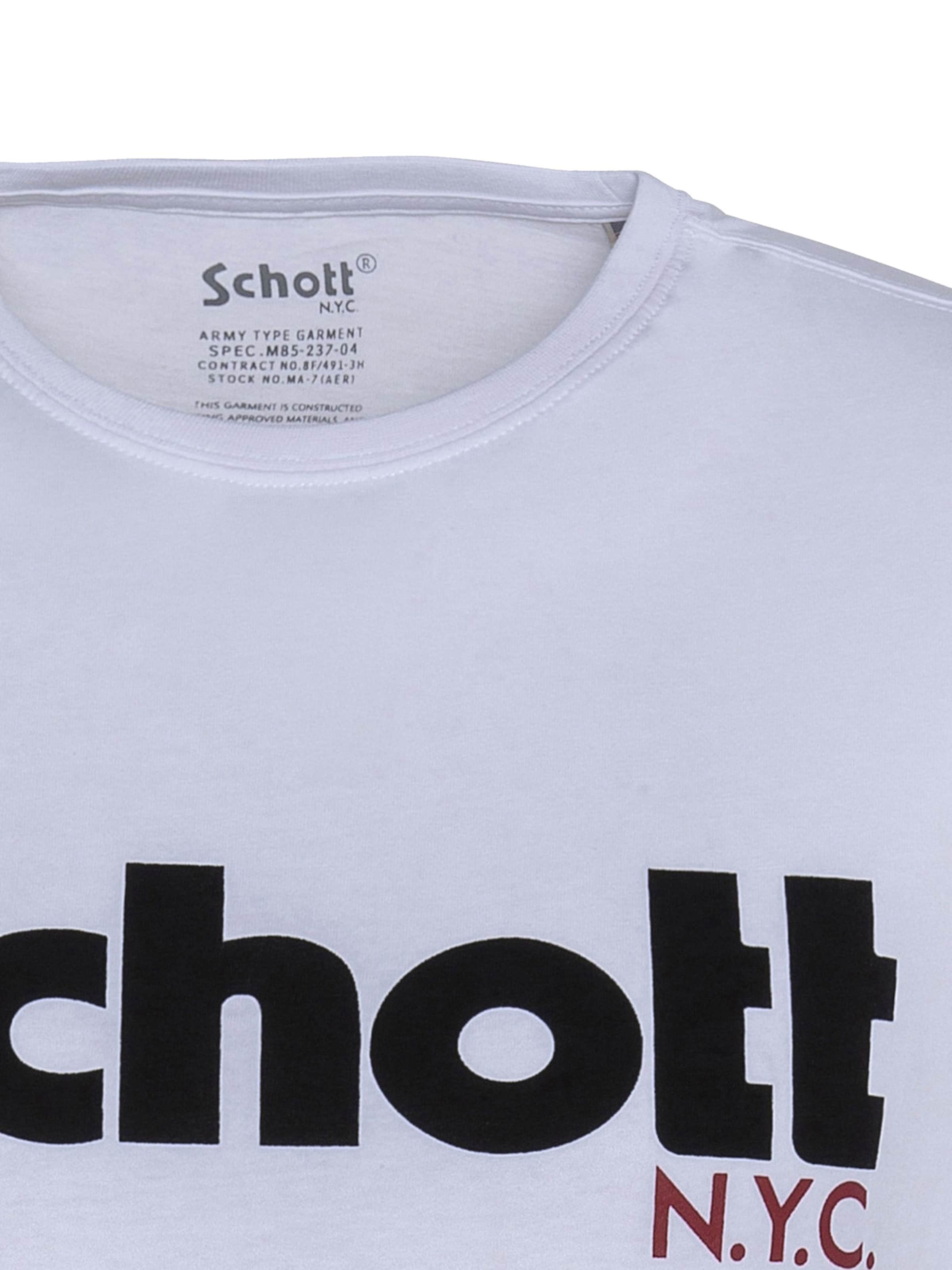 T-Shirt Schott NYC en blanc