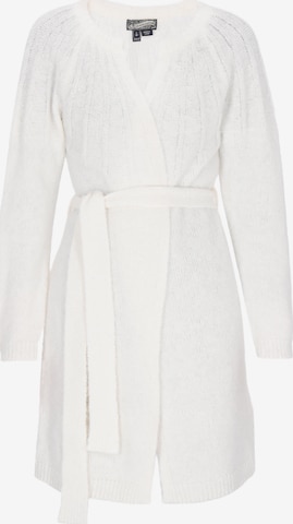 Cardigan DreiMaster Vintage en blanc : devant