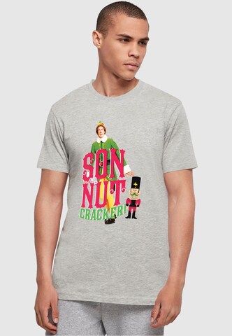 ABSOLUTE CULT Shirt 'Elf - Nutcracker' in Grijs: voorkant