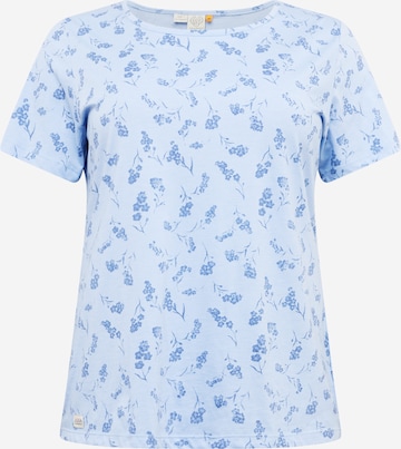 Ragwear Plus Shirt in Blauw: voorkant