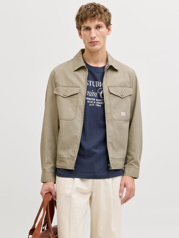 JACK & JONES - Chaqueta de entretiempo en gris: frente