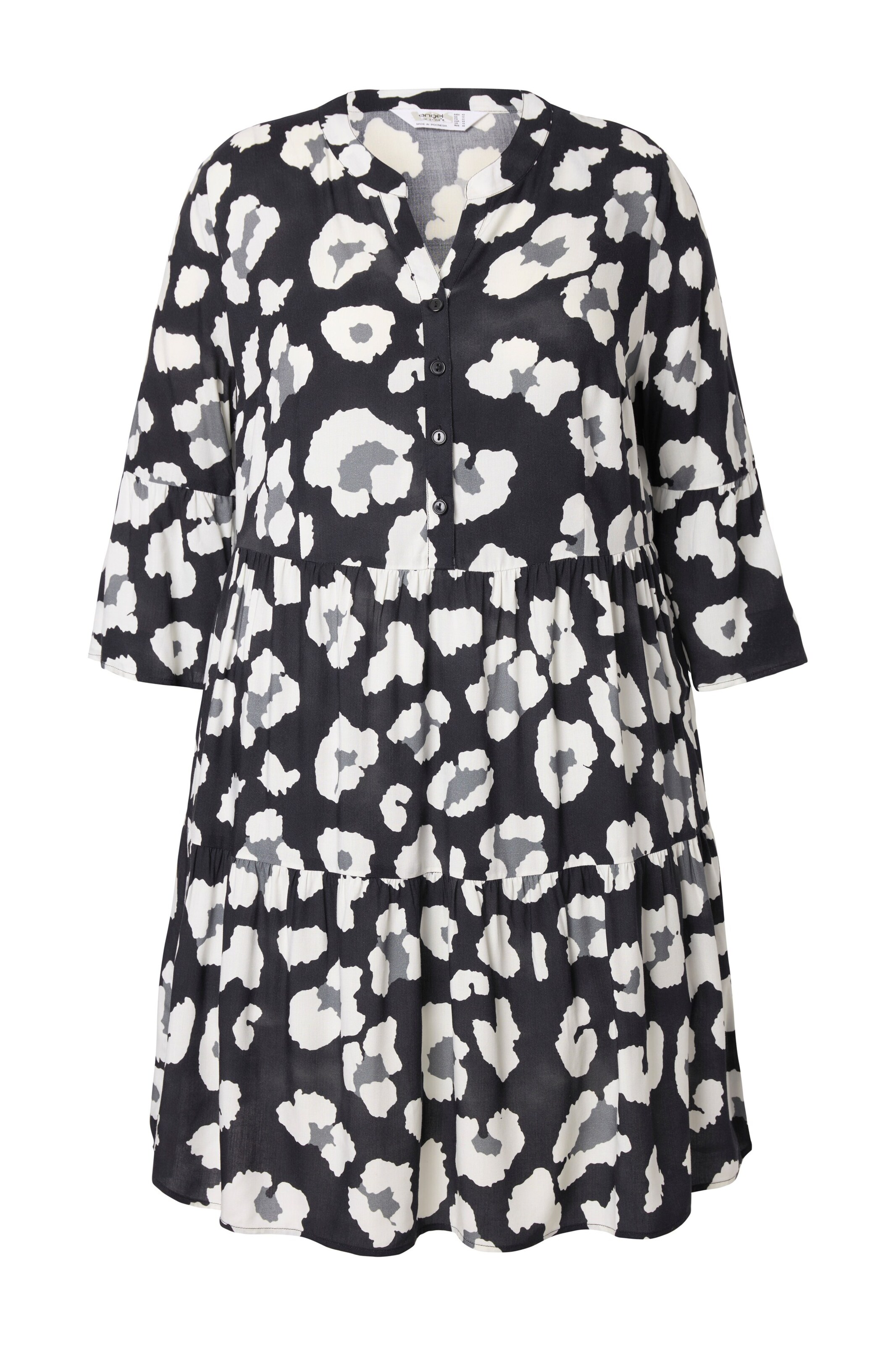 Angel of Style Shirt dress in Black: front