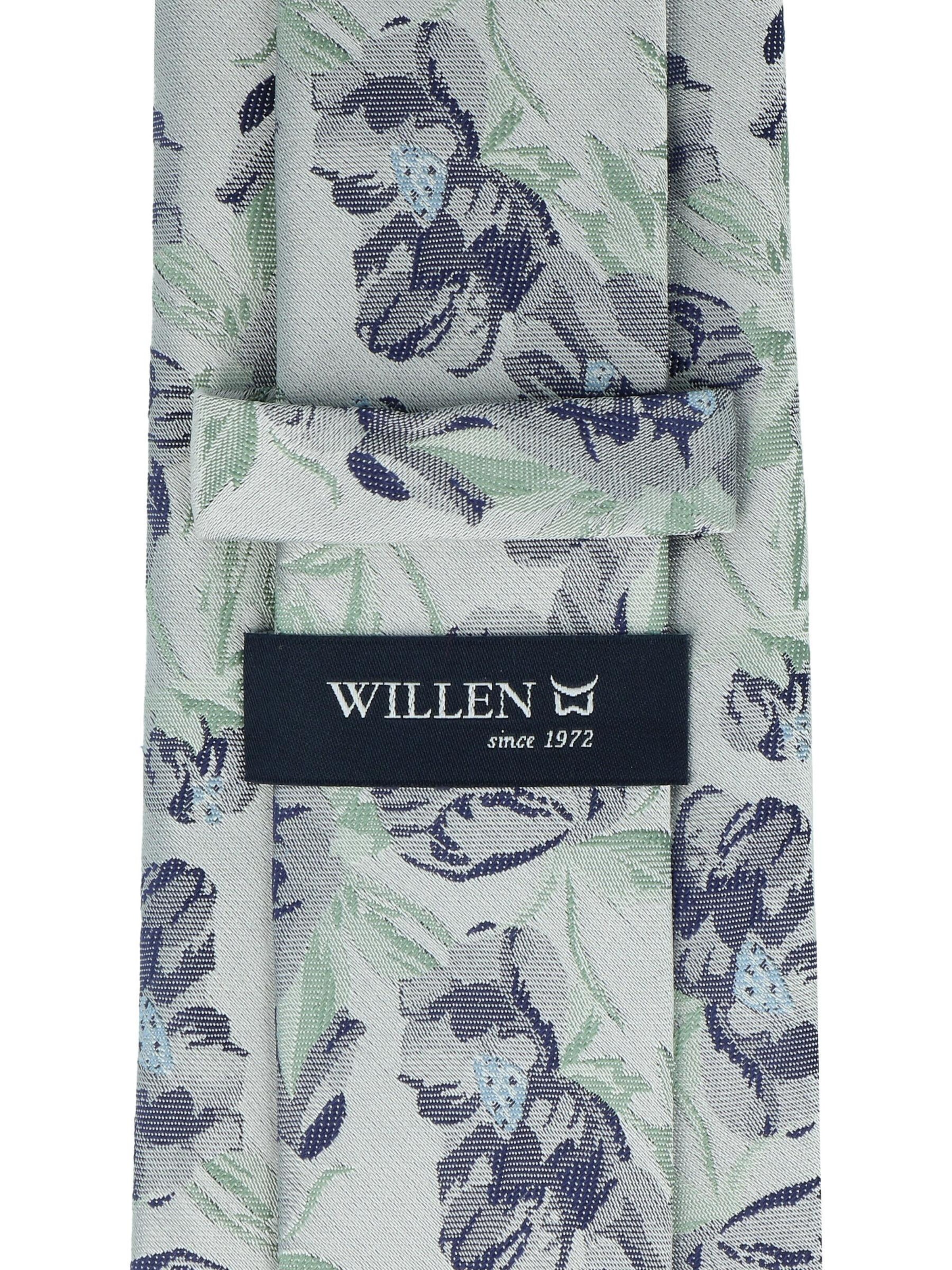 WILLEN Tie 'Blume' in Green