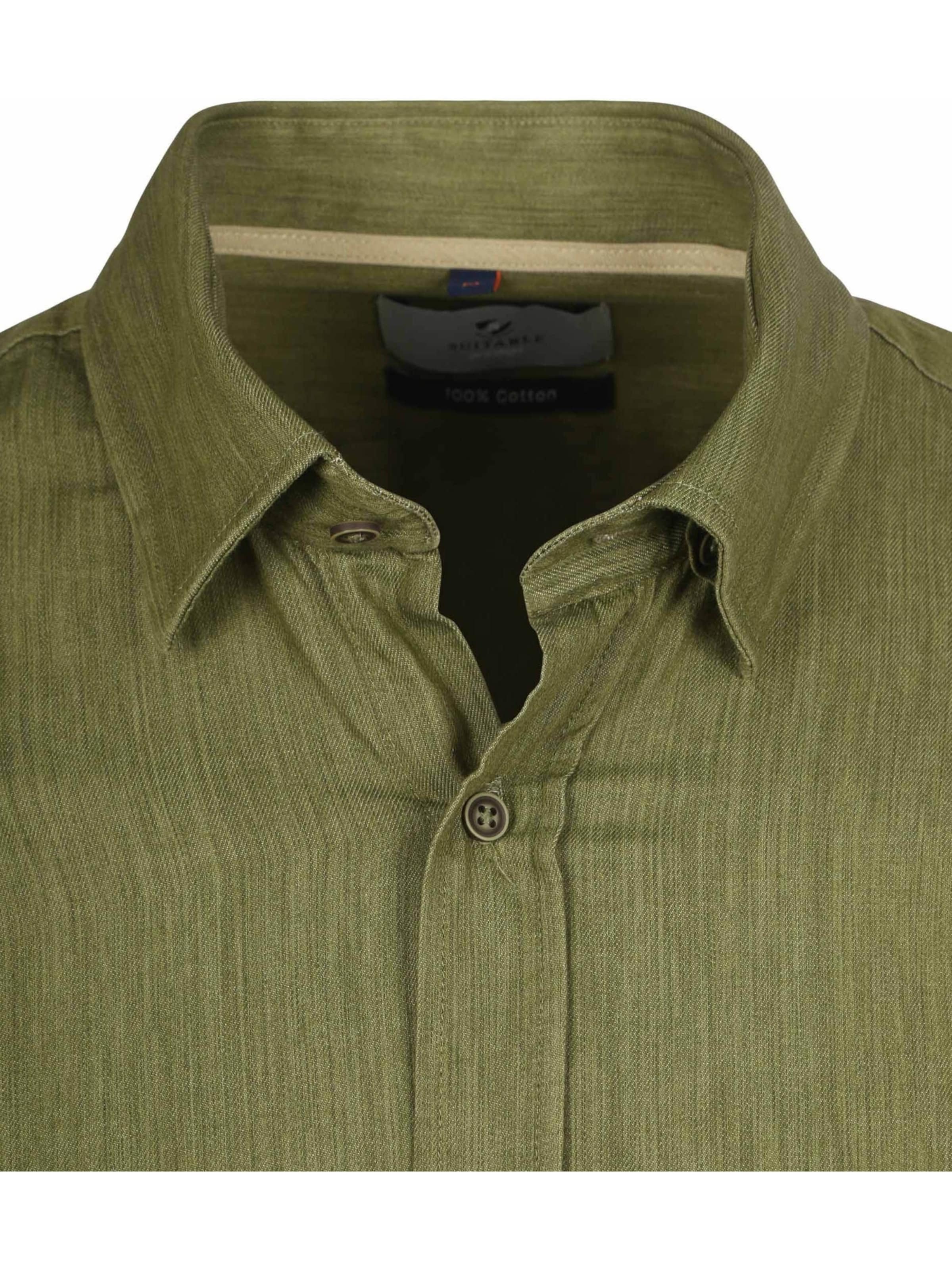 Coupe slim Chemise Suitable en vert