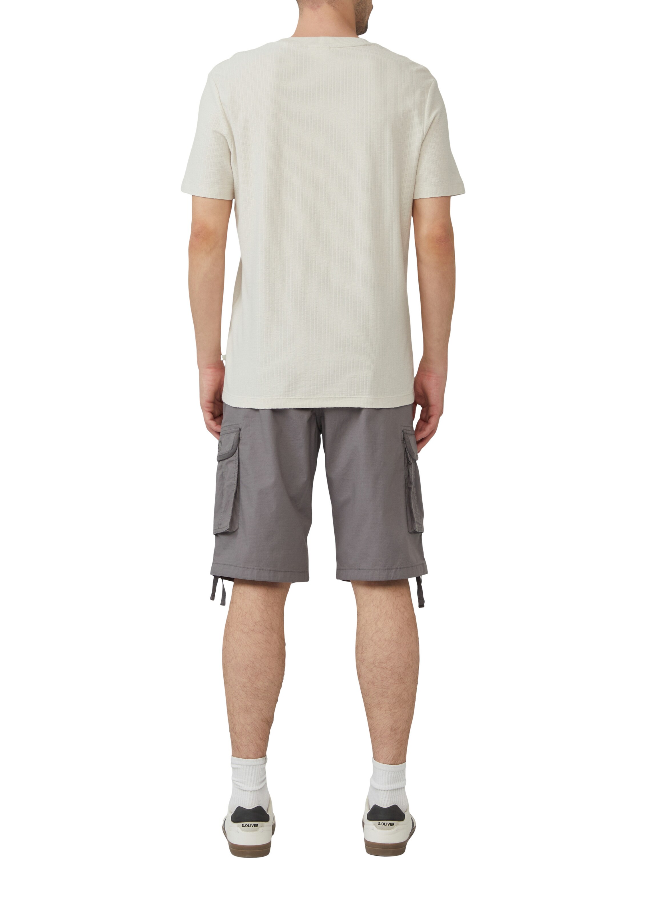 s.Oliver Loose fit Cargo Pants 'File' in Grey