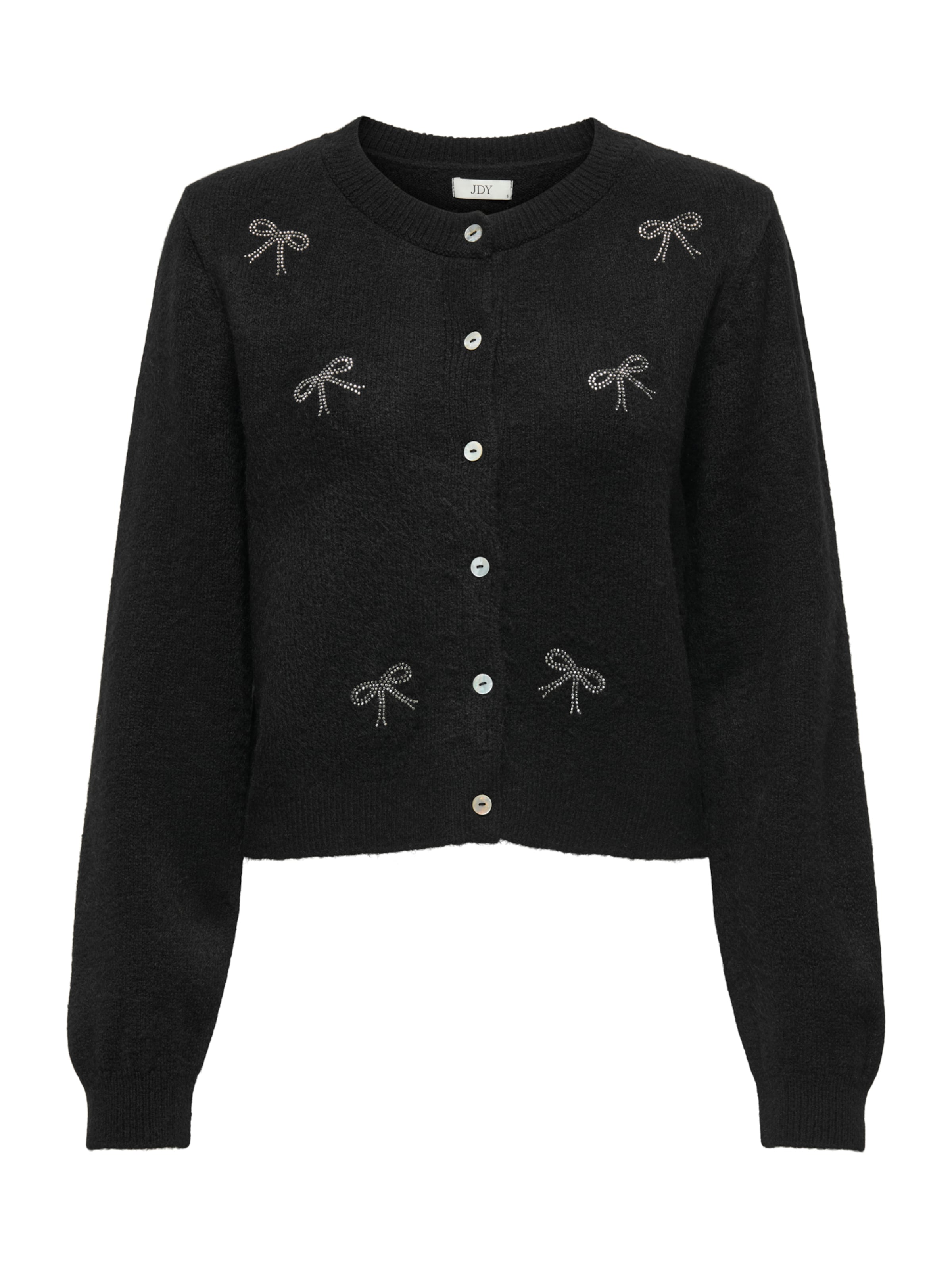 JDY Knit Cardigan 'JDYFaye' in Black: front