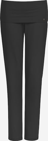 Hanro Regular Athletic Pants ' Yoga ' in Black: front