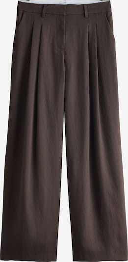 Next Pleat-front trousers in 34 in Chocolate, Item view