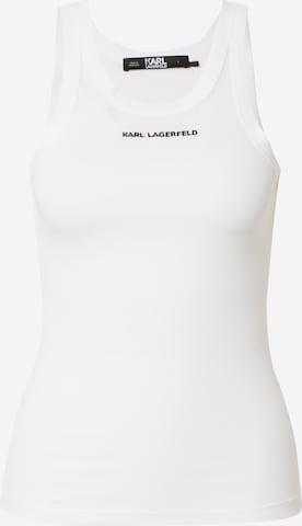 Karl Lagerfeld Top in White: front