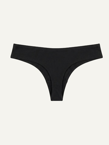 ZUBEK - Braga 'Women's Seaweed Thong - Black' en negro: frente